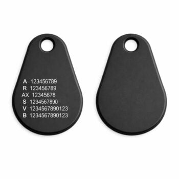 EM4200 ABS Pro Svart – 2,9 mm Färdiga systemnummer (EM 125 kHz)