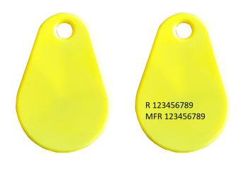 RCO Tag Combi EM4200/Mifare1k Yellow Adapted for RCO Passer system