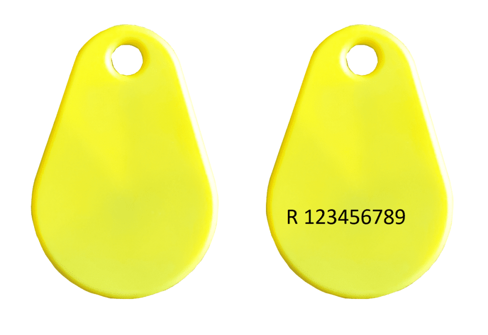 RCO Tag EM4200 Jaune Adapté pour RCO Passersystem