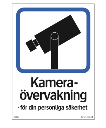Kameraovervåkingsskilt
