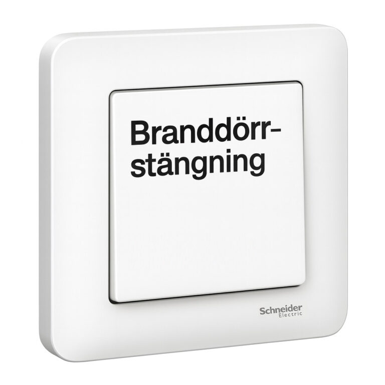 Exxact switch Exterior - Optional engraving "Fire door closing"