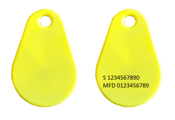 Assa Tagg Combi EM4200/Mifare1k Yellow Adapted for Assa Passersystem