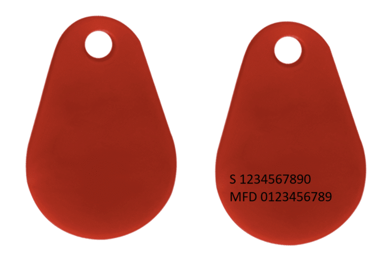 Assa Tagg Kombi EM4200/Mifare1k Rouge Adapté pour Assa Passersystem
