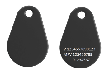 Axema Tagg Combi EM4200/Mifare1k Zwart Aangepast voor Axema Vaka Access System