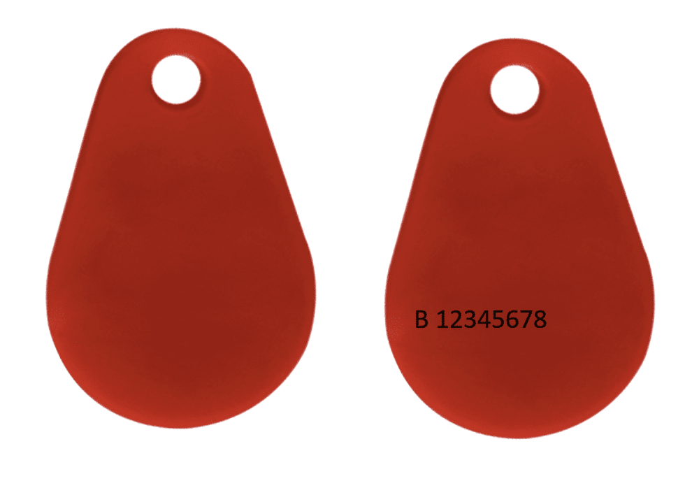 Vanderbilt Entro Tag EM4200 Red Customized for Vanderbilt Entro Pass System