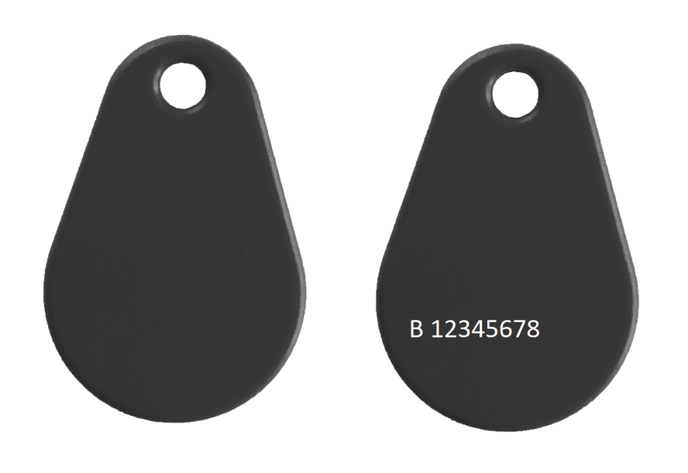 Vanderbilt Entro Tag EM4200 Black Customized for Vanderbilt Entro Pass System