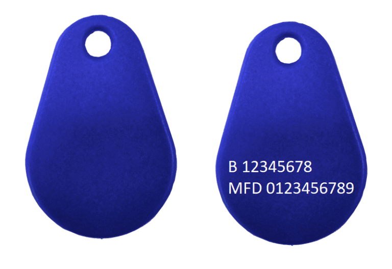 Vanderbilt Entro Tag Combi EM4200/Mifare1k Bleu adapté au système Vanderbilt Entro Pass