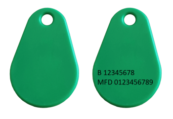 Vanderbilt Entro Tag Combi EM4200/Mifare1k Vert adapté au système Vanderbilt Entro Pass