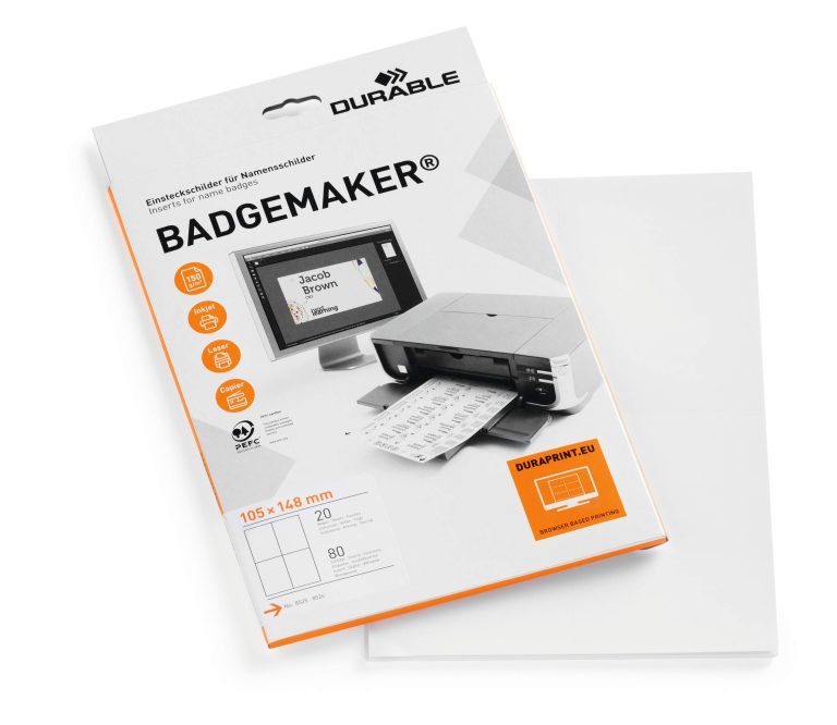 BADGEMAKER® etiketter till namnskylt A6