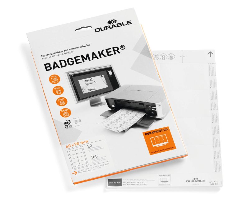 BADGEMAKER®-tarrat nimikilpeen 60x90