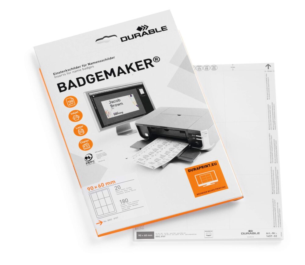 BADGEMAKER® etiketten voor naambord 90x60
