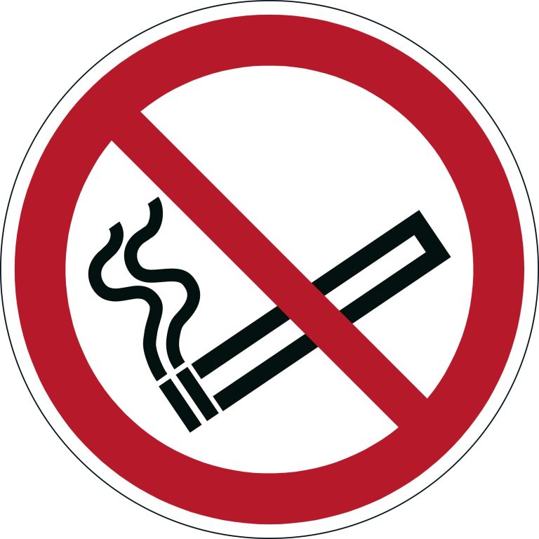 Autocollant d'avertissement "Interdit de fumer"