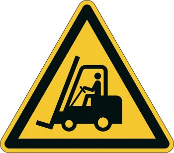 Advarselsmærkat "Advarsel for gaffeltrucks"