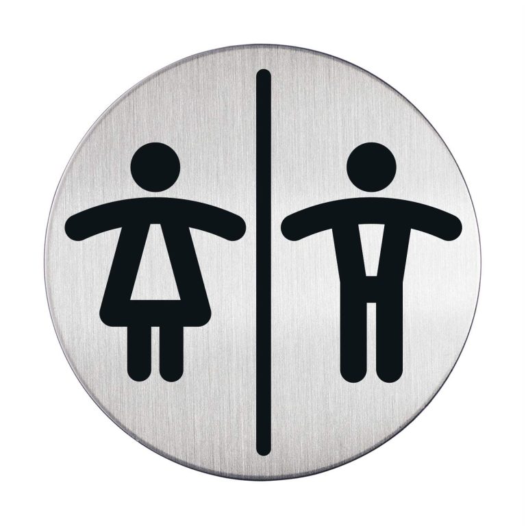 Symbole signe WC dames et messieurs