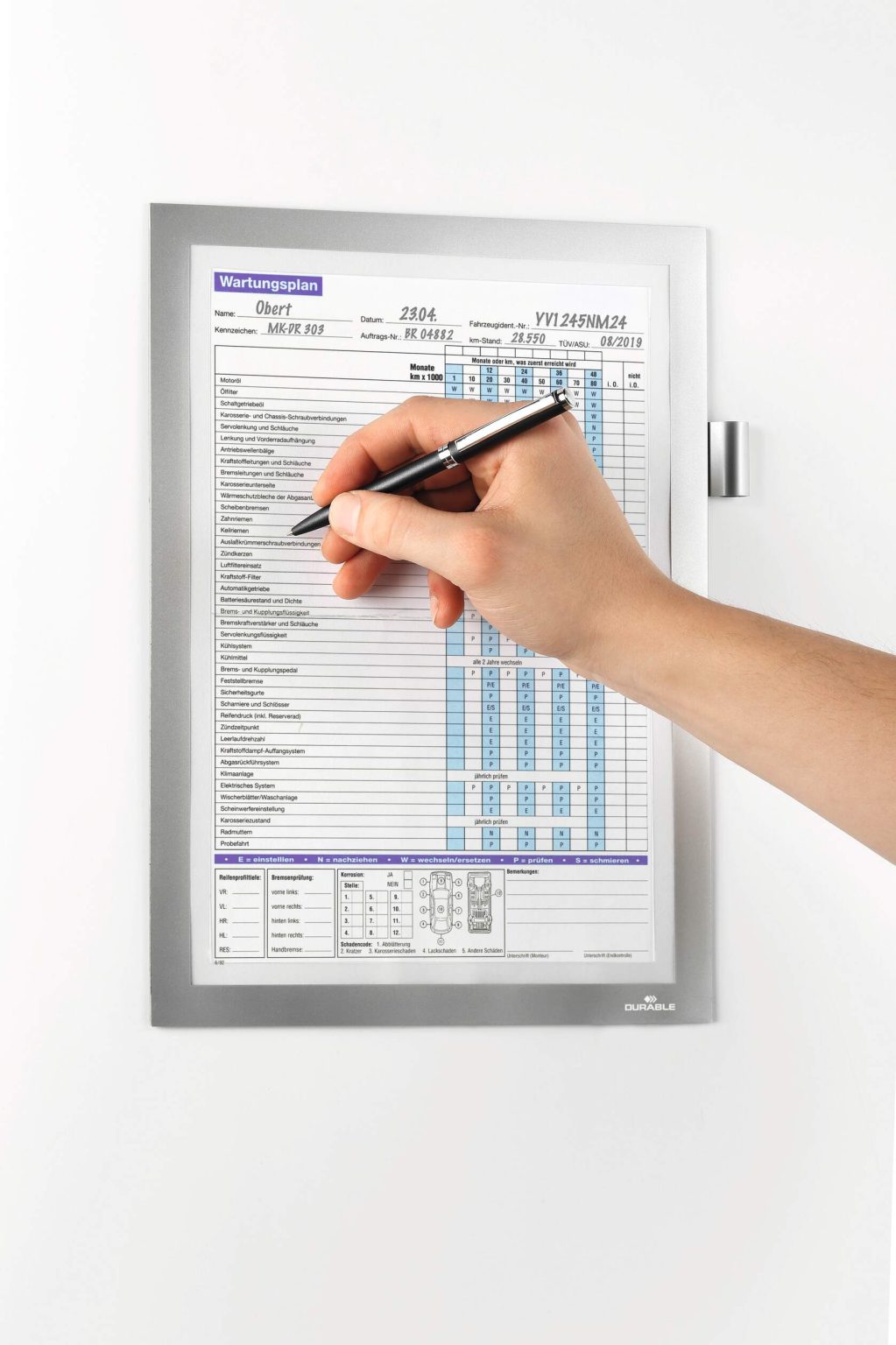 Cadre magnétique DURAFRAME® MAGNETIC NOTE A4