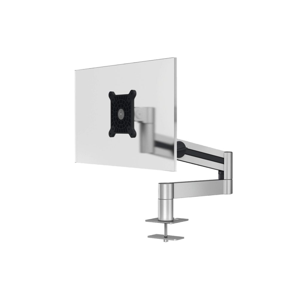 Screen holder PRO with arm for 1 screen, cable hole mount