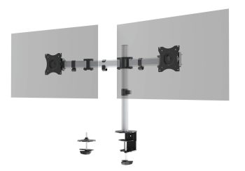 Schermstandaard SELECT 2 schermen, tafelmontage