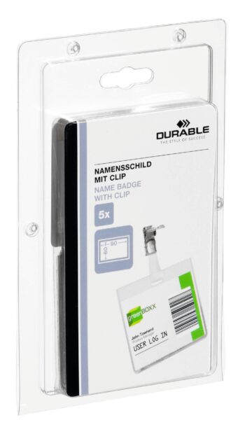 Naambord 60x90, ophangclips 5-pack
