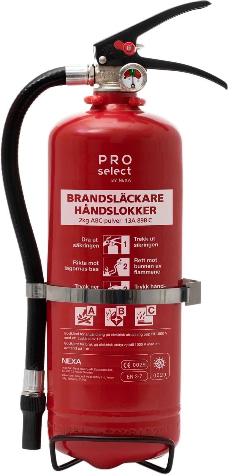 Powder extinguisher 2 Kg Red 13A