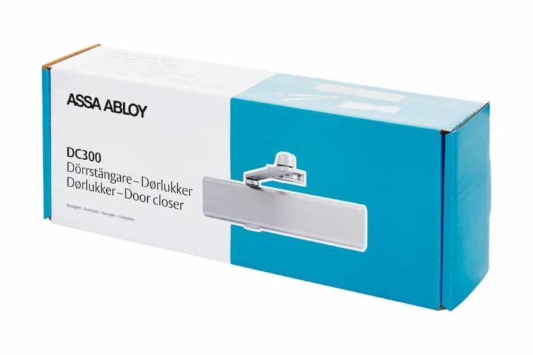 ASSA DC300 Türschließer – Komplettset – EN 3-6 – Standardarm L190 – Silber