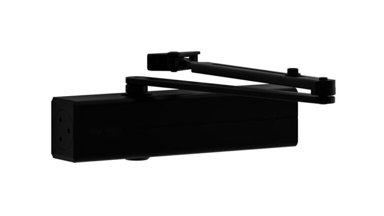 ASSA ABLOY DC300 Türschließer – Komplettset – EN 3-6 – Standardarm L190 – Schwarz