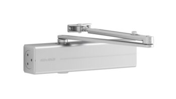 Door closer set DC300 ÖB 3-6 with mounting arm Silver