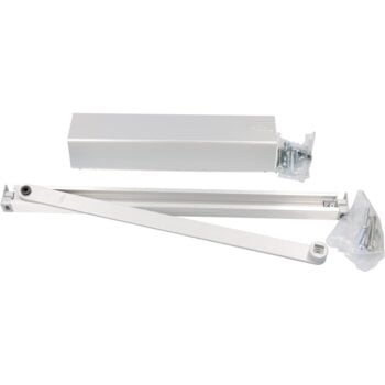 Door closer set TS93G 2-5 N with Standard slide rail Silver