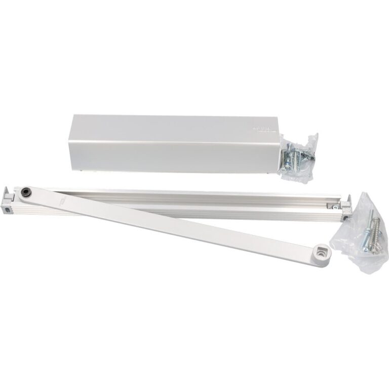 Cierrapuertas Dormakaba TS93G – Kit completo – EN 2-5 – Riel deslizante – Plateado