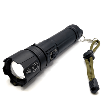 Ladattava taskulamppu 1000 lumen - vedenpitävä ja zoomattava