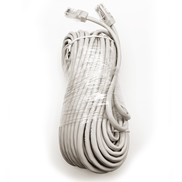 Verkkokaapeli 18 metrin CAT5e Harmaa Patch Cable RJ45 PoE kaapeli kameroille