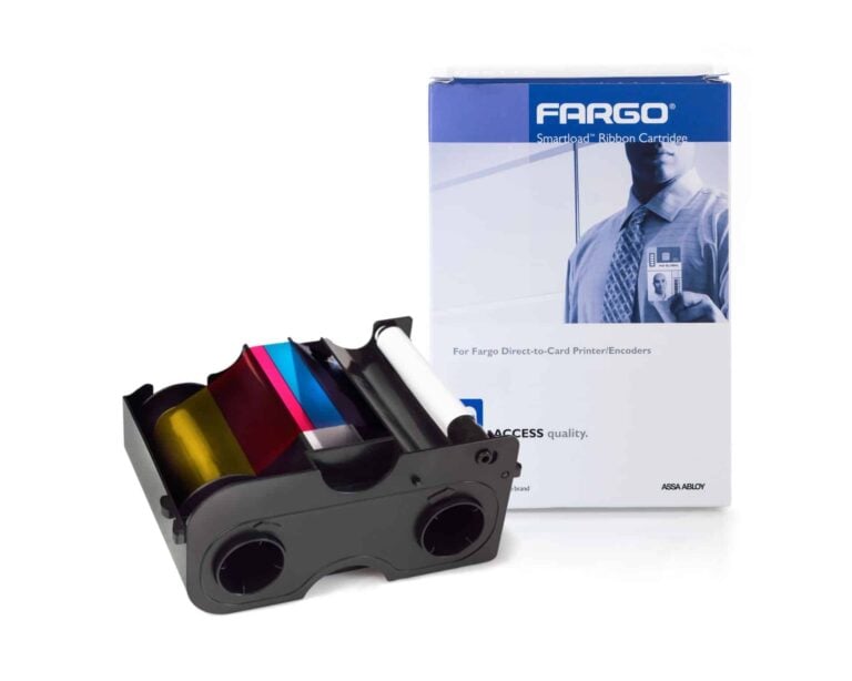 Fargo DTC1250/1000 YMCKO Färgband +Rengöringsrulle, 045000 (250 utskrifter)