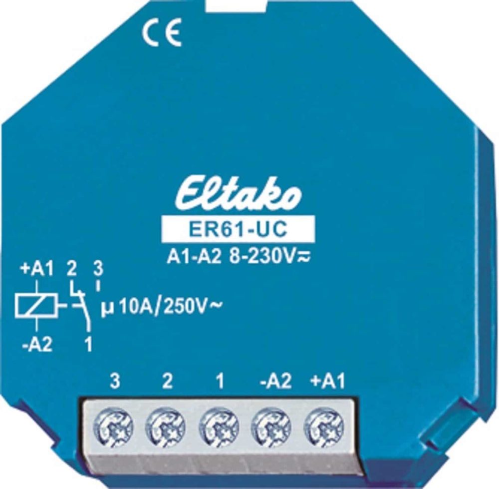 Relais de travail - Encastré - 1VXL UC 10A