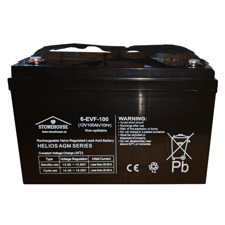 Batteri 12 Volt 100Ah HELIOS 8-10års Pro Version