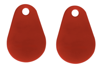 Combination tag EM4200 + Mifare1k® Optional numbers Red Plus