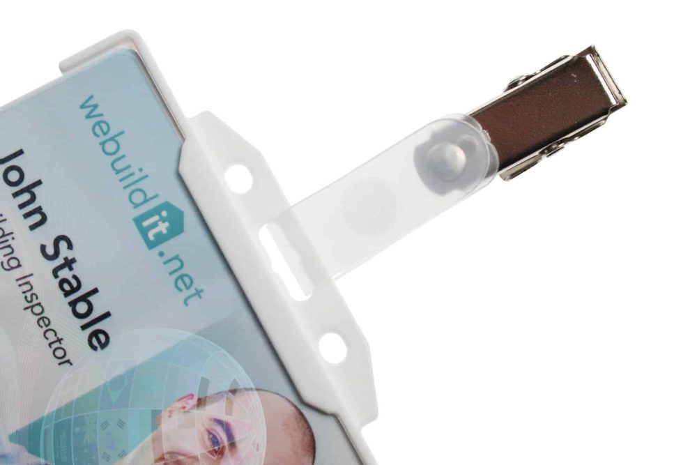 Krokodil ID-kortklämma med nylonband (100-pack) - Imagen 3