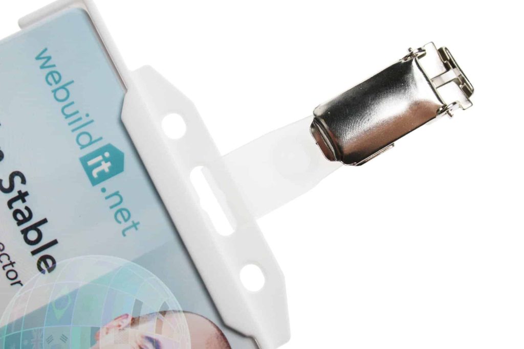 Clips för korthållare, med nylonrem och plastband (100 pack) - obrazek 2
