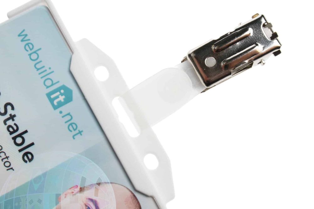 Clips för korthållare, med nylonrem och plastband (100 pack) - Bilde 3