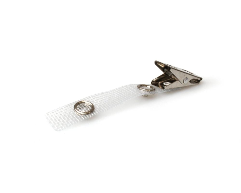 Krokodilklämma metallp och 70 mm extra förstärkt band (100 Pack)