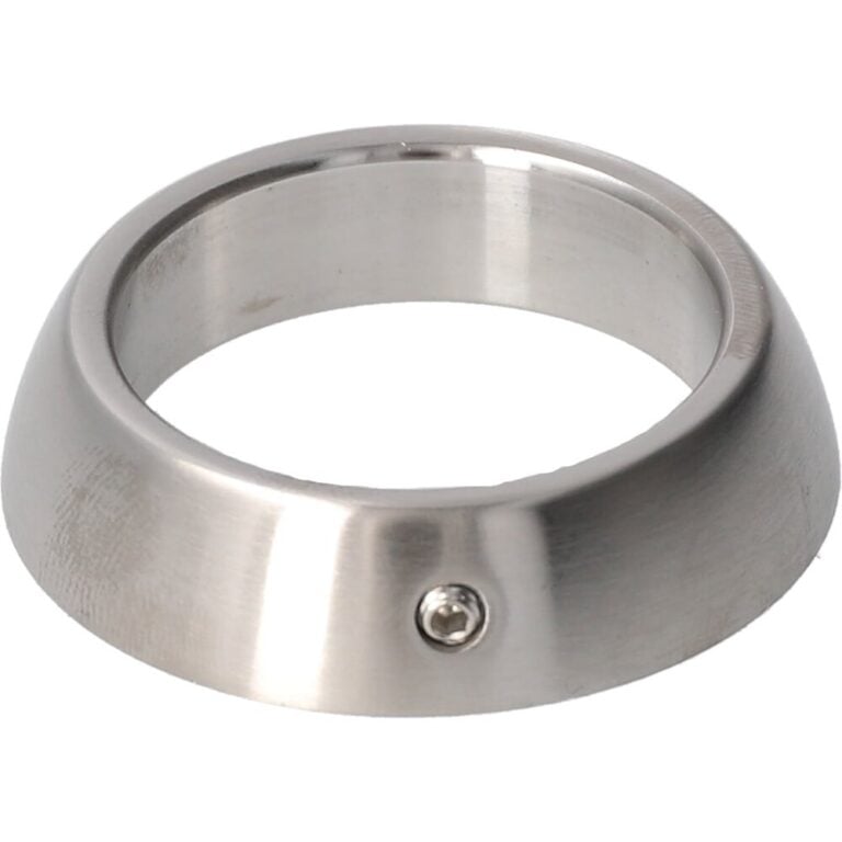 Cilinderring 13mm Rond Mat RVS