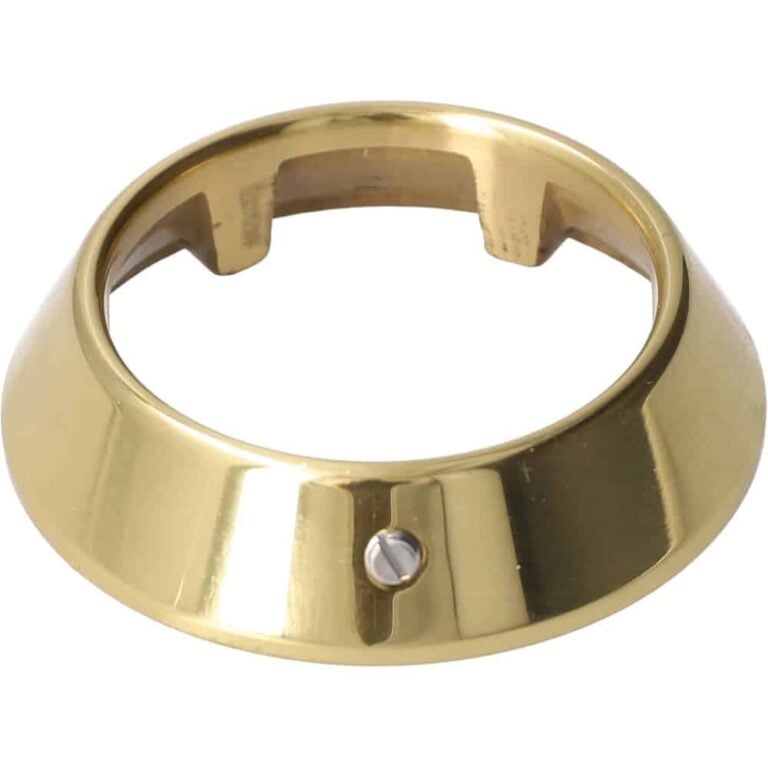 Zylinderring 13 mm rund aus poliertem Messing