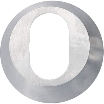 Anillo cilíndrico 18mm Ovalado Cromo mate