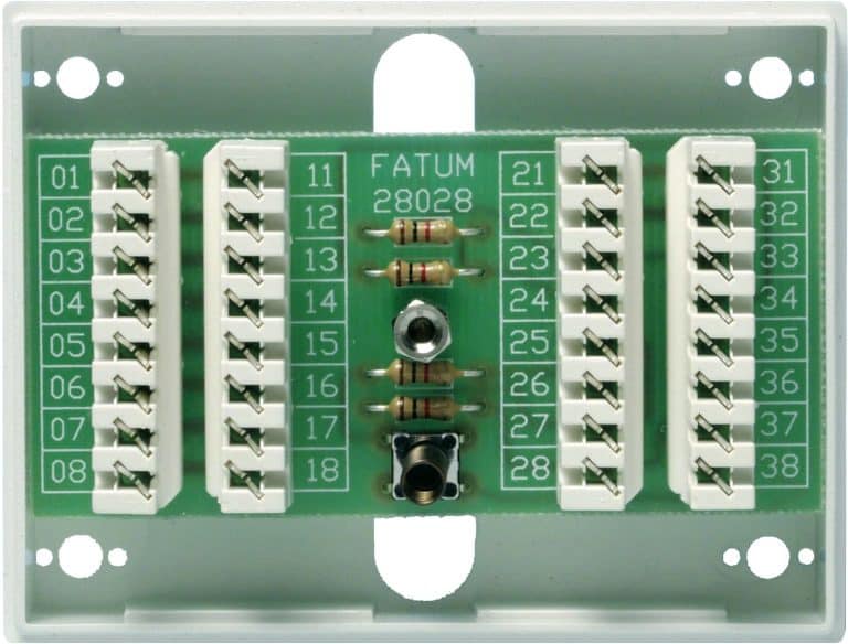 Alarmboks 16 Pol 1,0 Kohm