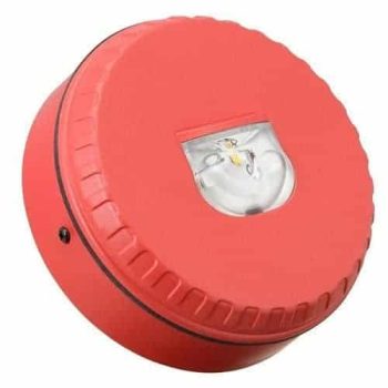Eaton 812005FULL-0107X Fulleon Solista LX Vegg LED Beacon, Deep Base, (I SOL-LX-W/RF/R1/D Red FLASH E45), Red Flash, Red Housing and Base