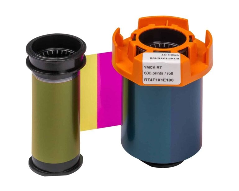 Evolis Agilia RT4F101E100 YMCK-bånd (600 utskrifter)