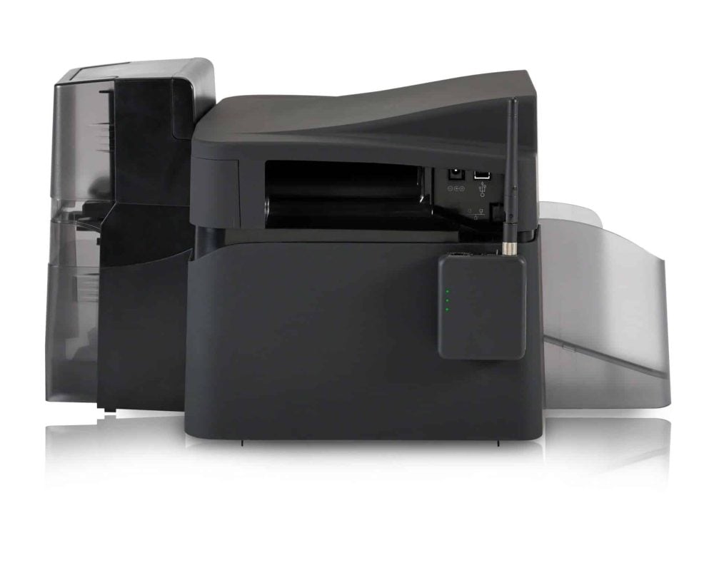 Kortskrivare Fargo DTC4500e Duplex - Med Lamination och Låsbara Tråg - Afbeelding 4