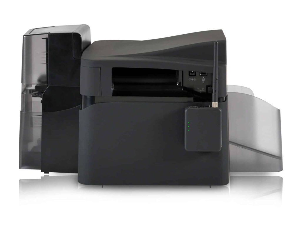 Fargo DTC4500e Duplex Card Printer - Med laminering, ISO magnetisk encoder og låsbare bakker