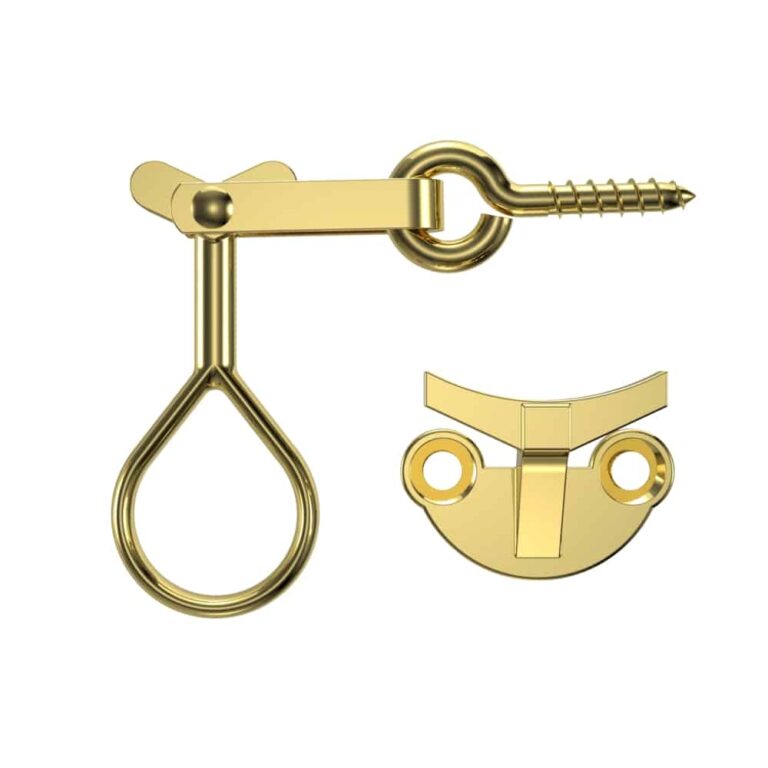 Window Lock 280 Brass-plated with Screw