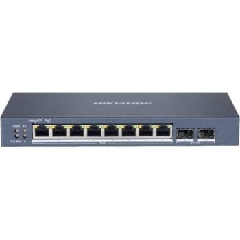 Switch Hikvision Smart Managed 8 porter PoE Gigabit 30 W