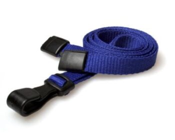 Schlüsselanhänger Blau Standard mit J-Clip aus Kunststoff, 100er-Pack