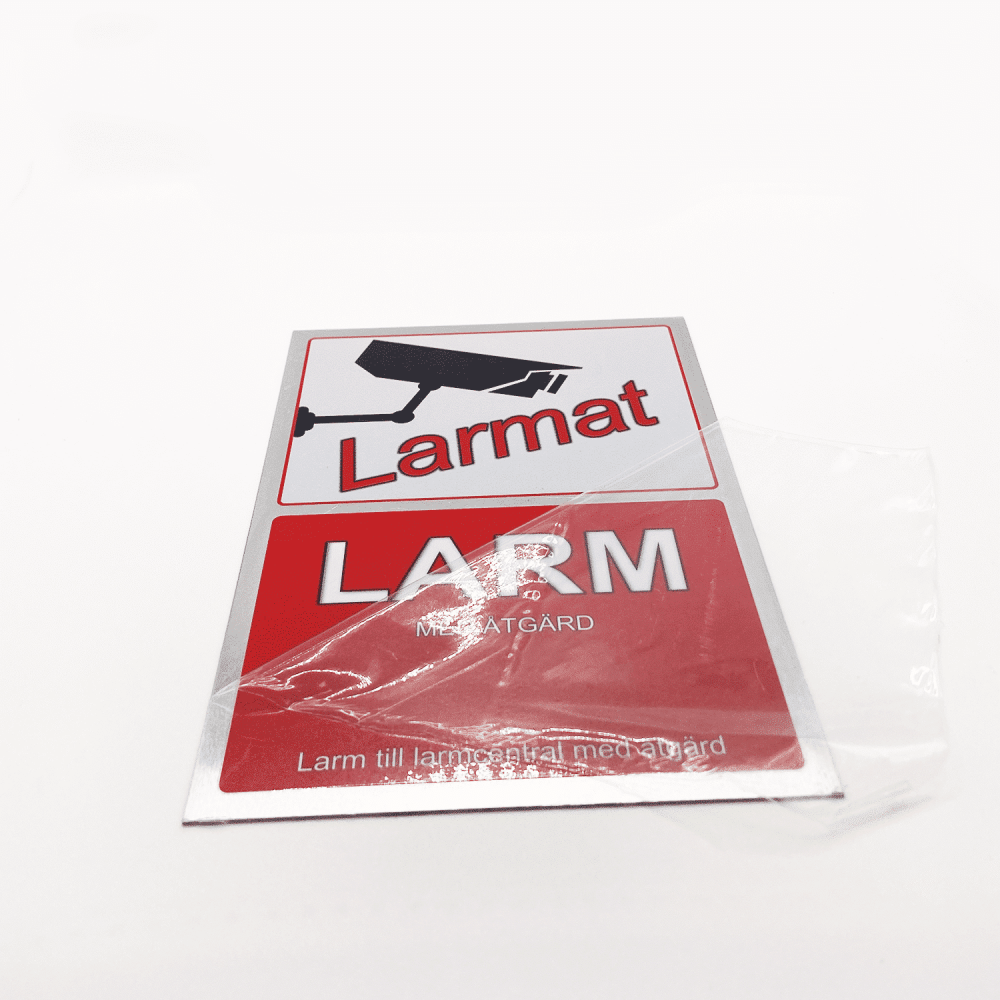 Larmdekal Aluminium Självhäftande Stor (A5) 148x210mm - Bilde 4